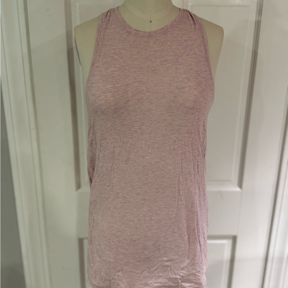 Lululemon pink tank with open back